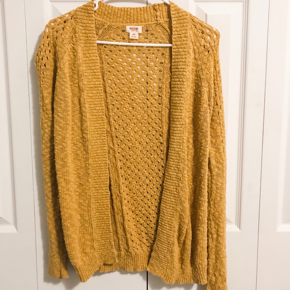 Mossimo Mustard Sweater Cardigan